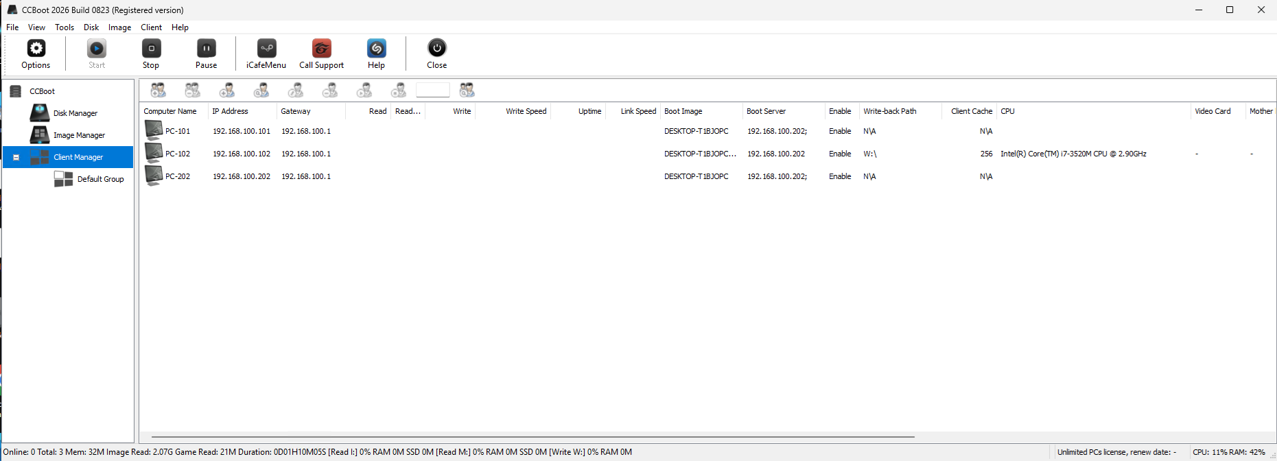 CBboot Classic diskless boot installation